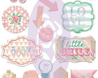 Prima Heaven Sent 2 Collection Scrapbook Chipboard New Release In Stock Ready To Ship