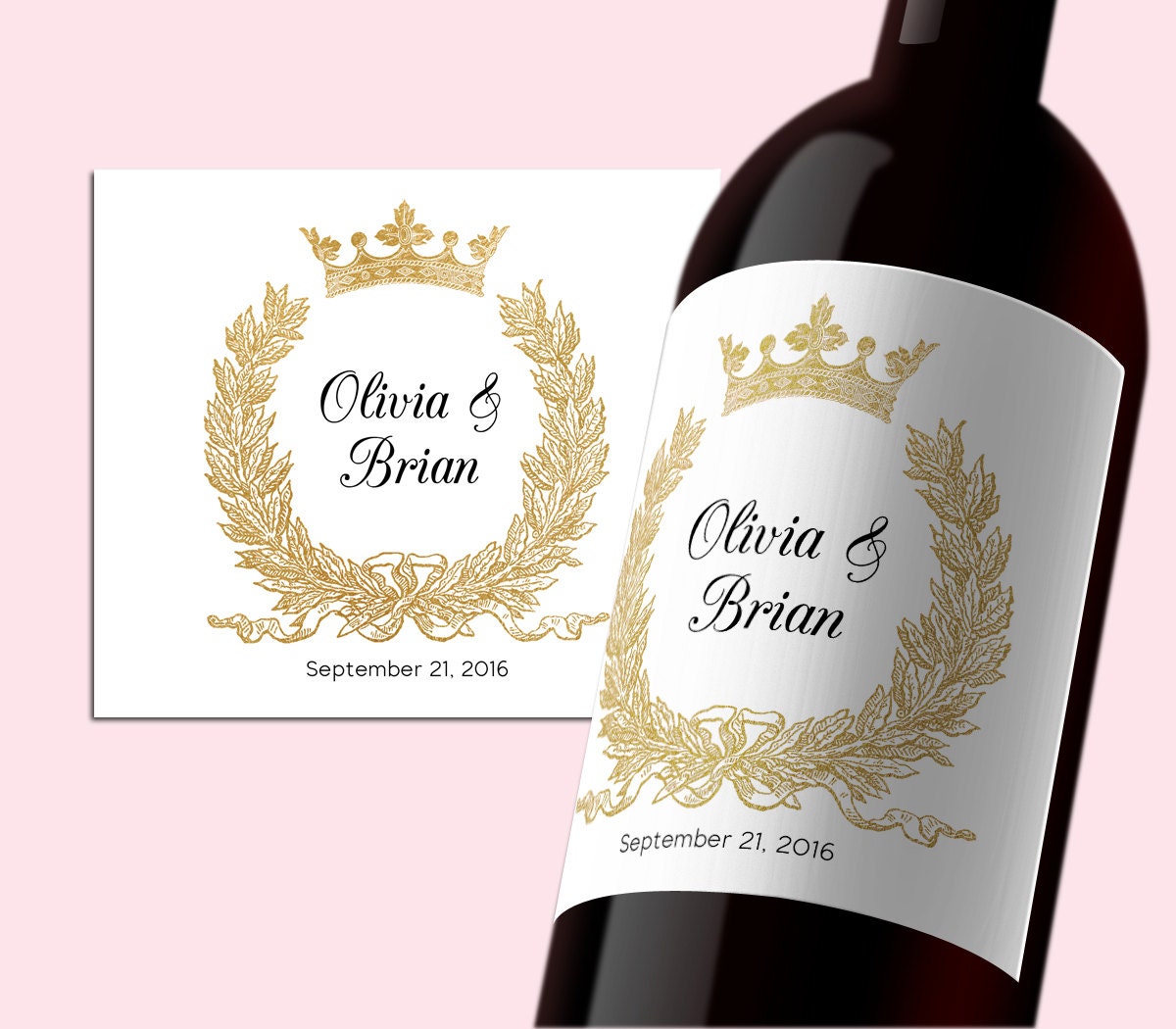 pdf template 35x4 editable wine label instant download