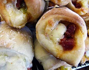 Pepperoni Rolls, Party Food, Authentic West Virginia Pepperoni Rolls, One Dozen Large or 18 Party Size