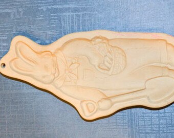 Shortbread Mold by Brown Bag Cookie Art, Rabbit, Vintage ©1992 Hill Design