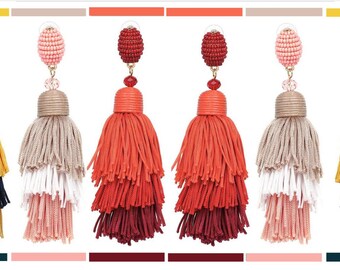 Mali Earrings (Red)