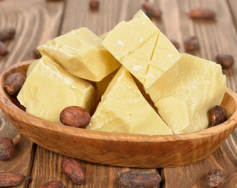 Cocoa Butter 100% Pure Organic Cold Pressed Unrefined Cocoa Butter 4 oz,8oz or 1lb