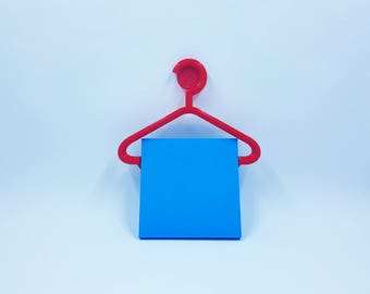 Sticky Note Clothes Hanger Holder - 3D Printed - Sticky Pad Holder - Sticky Note Holder - Office supplies - Easter Gift