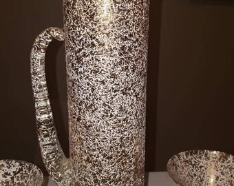 12 PC. West Virginai Glass Martini Set