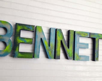 Name Wall Letters - Nursery Letters Boy - Nursery Letters Girl - Kids Name Art - Nursery Name Letters - Baby Name Letters