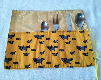 Pouch cover yellow picnic - lunch work
