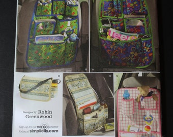 NEW Simplicity pattern 2916 Car Organizer