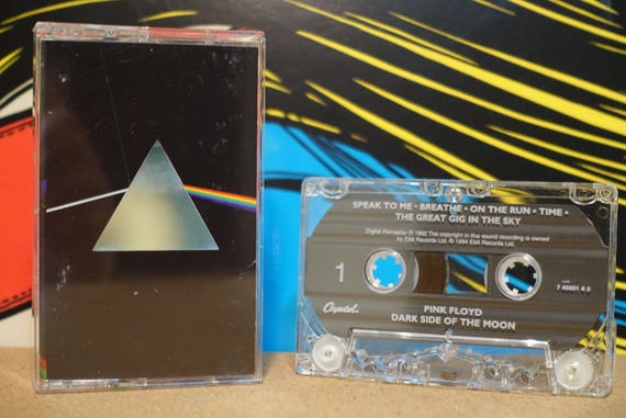 The Dark Side Of The Moon by Pink Floyd Vintage Cassette Tape