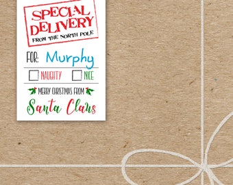 Gift Tags from Santa