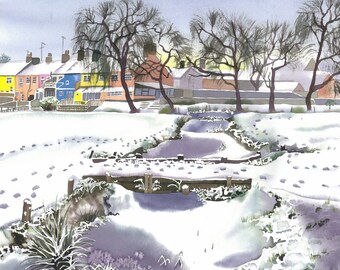 Snowscene Landscape Limited Edition Print
