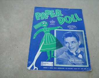 1943 vintage sheet music ( Paper Doll )