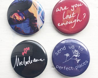 Lorde: Melodrama - Set of (4) 1.25 in. pinback buttons