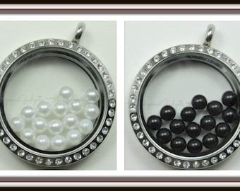 4mm Pearl Floating Charm for Glass Locket / Floating Locket