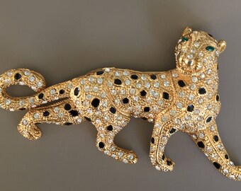 Vintage Figural Jaguar Brooch
