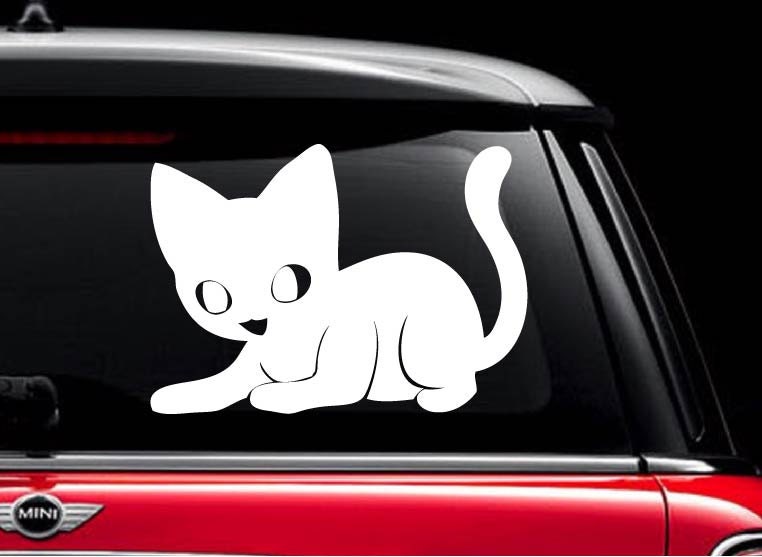 Black Cat Vinyl Decal Sticker for Car Automobile Window Wall