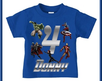Avengers Birthday Shirt