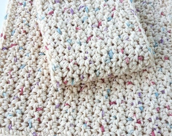 Crochet Dish Cloth Wash Cloth Washcloth Dishcloth Bathroom Spa Cloth Kitchen Dish Rag Set of 2 d