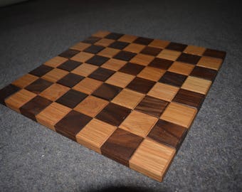 Oak and Walnut Chessboard