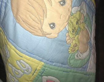 Precious Monents Quilt *** Hand Quilted *** **35 X 43.5**