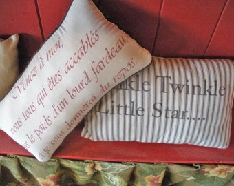 Set of 2 Decorative Nursery Pillows