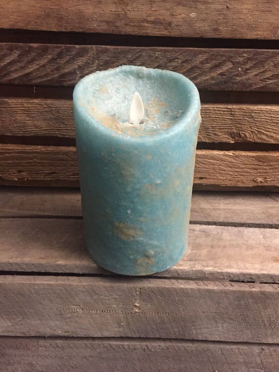 3x8 Primitive moving flame flameless TIMER pillar