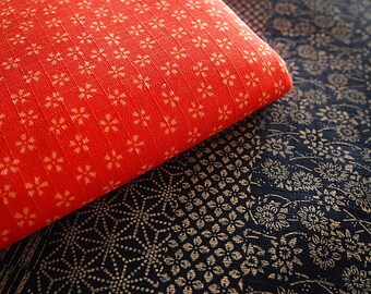 Japanese fabric cotton pique printed dobby sakura red 112 * 50 cm