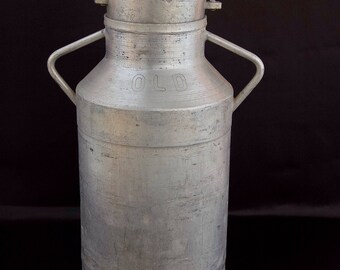 French Vintage Aluminium Milk Churn