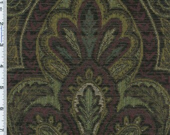 Designer Ebony Madone Chenille Tapestry Decorating Fabric, Fabric By The Yard