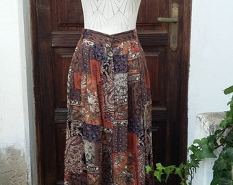 Skirt Long Vintage 80s size: S UK 8 USA 6