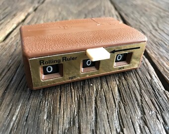 Rolling Ruler - Vintage Rolling Ruler - Vintage Measuring Device - Working Rolling Ruler