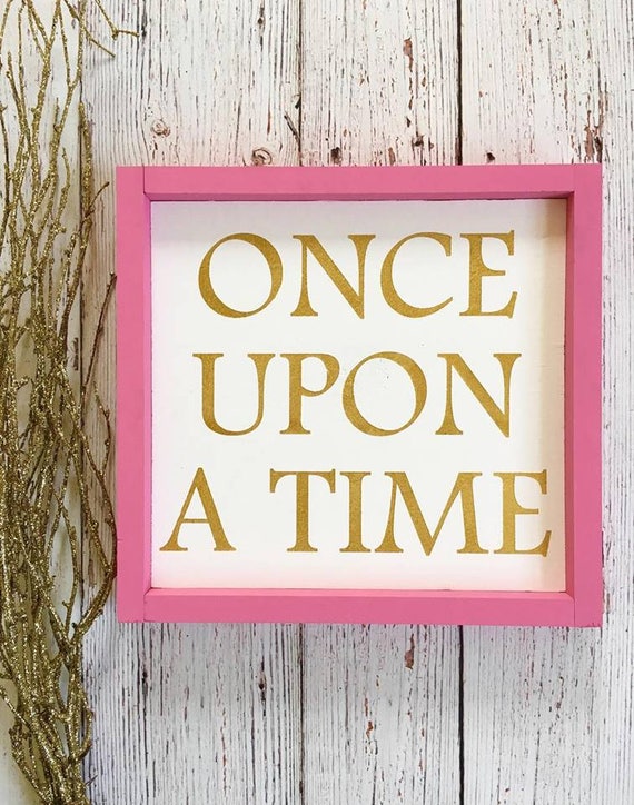 Queekay Once Upon A Time Sign Once Upon A Time Wood