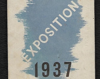 Pamphlet / map 1937 Paris Exposition