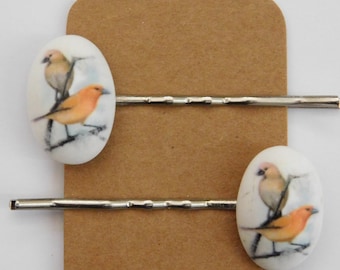 Bird hair clips/ bobby pins
