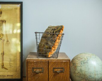 Vintage Fred Medart Gym Locker Wire Basket