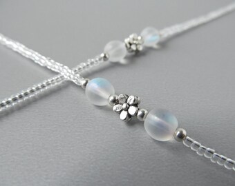 Clear Eyeglass Chains, Transparent Reading Glasses Chain, Womens Eyeglass Chain for Glasses, Invisible Glasses Chain for Eyeglasses