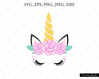 Unicorn SVG, Unicorn head Svg, Unicorn Clip Art, Unicorn Face SVG, Cuite Unicorn SVG, Cricut, Silhouette Cut File Chevrons