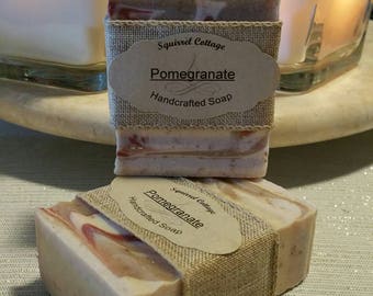 Pomegranate body bar with oats.