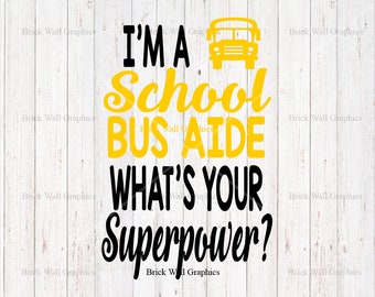 Bus Driver svg, School Bus aide svg, cut files for cricut, svg, dxf, school bus svg, bus driver appreciation