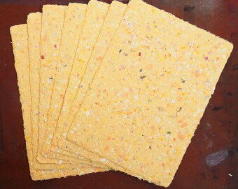 Handmade Recycled Paper - Marigold