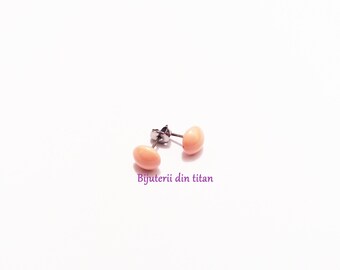 Grade 1 pure titanium earrings with Swarovski
