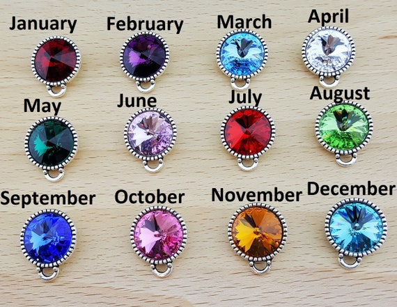 Swarovski Cyrstal Charm Birthstone Charm Birthstone Crystal Add a Birthstone Birthstone Charms