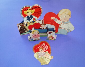 Vintage 1930s Valentine's Day Cards - Set of 4 - 003