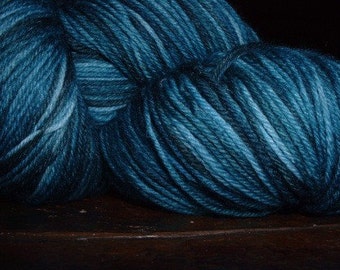 Holly oceans - Superwash Merino hand dyed sock yarn