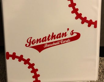 Personalized Baseball Card Collection Binders