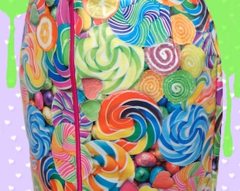 Acid Pop Sweet Vinyl pvc CANDY CANDY CANDY mini skirt