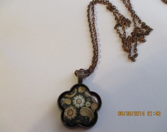 Antique Gold Paisley Necklace