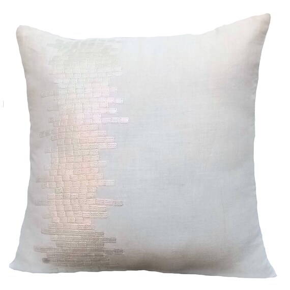 Ivory Throw Pillow Cover For Couch Accent Pillow Case