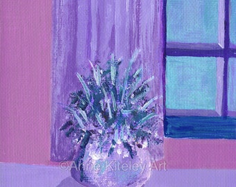 purple paintings, purple wall art, purple prints, purple wall hangings, vintage art, vintage paintings, original paintings, purple decor