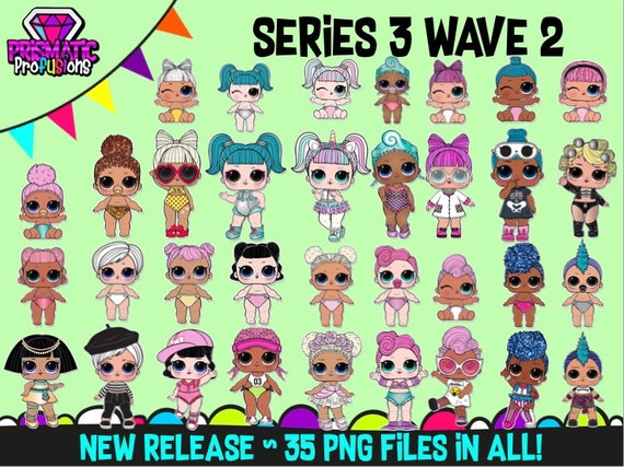LOL Dolls Series 3 Wave 2 / LOL Dolls PNG / lol doll / lol