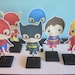 Superhero Centerpieces(6)Superhero baby centerpieces,superhero party favor,superhero birthday,batman birthday,superhero boys,superman party